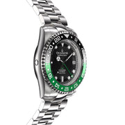 Oceaneva Deep Marine Explorer GMT Automatic 1250M Pro Diver Green Black