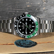 Oceaneva GMT Titanium Deep Marine Explorer 1250M Automatic Black Green