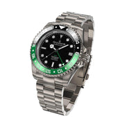 Oceaneva GMT Titanium Deep Marine Explorer 1250M Automatic Black Green