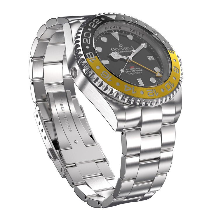 Oceaneva GMT Deep Marine Explorer 1250M Pro Diver Yellow Black