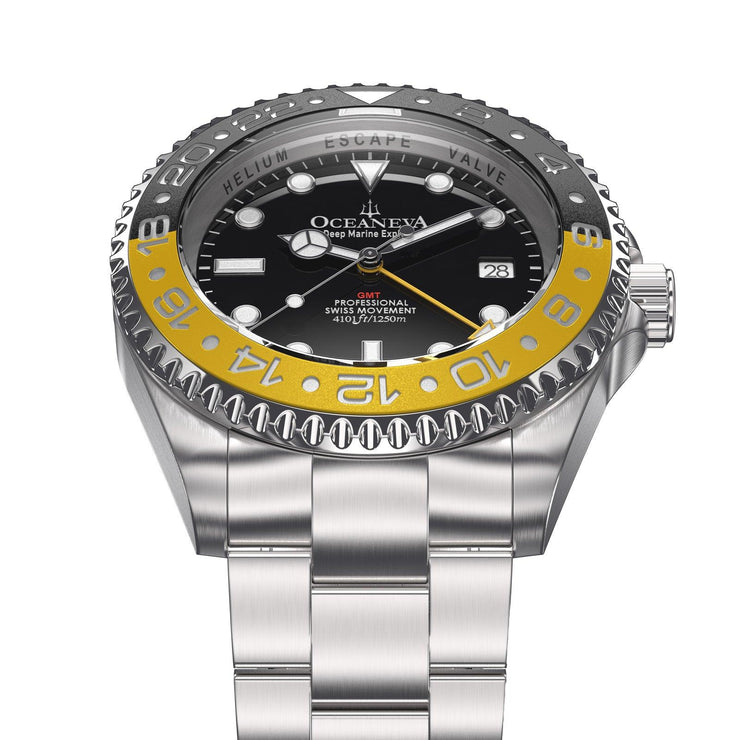 Oceaneva GMT Deep Marine Explorer 1250M Pro Diver Yellow Black