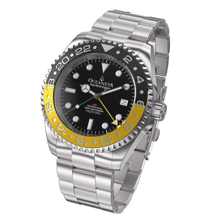 Oceaneva GMT Deep Marine Explorer 1250M Pro Diver Yellow Black