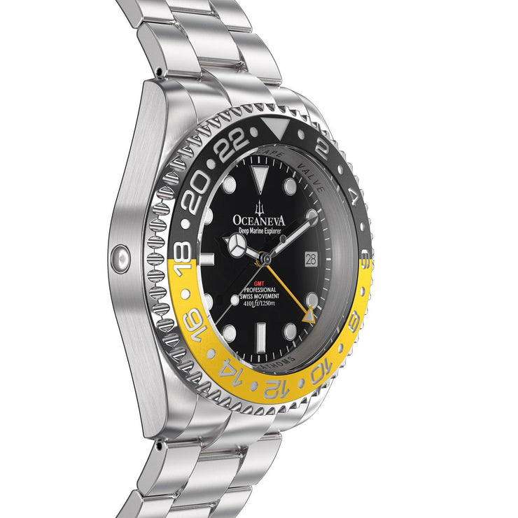 Oceaneva GMT Deep Marine Explorer 1250M Pro Diver Yellow Black