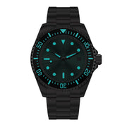 Oceaneva Oceaneva Men's Deep Marine Explorer II 1250M Pro Diver Watch Aquamarine Burst Dial