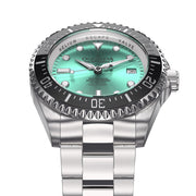 Oceaneva Oceaneva Men's Deep Marine Explorer II 1250M Pro Diver Watch Aquamarine Burst Dial