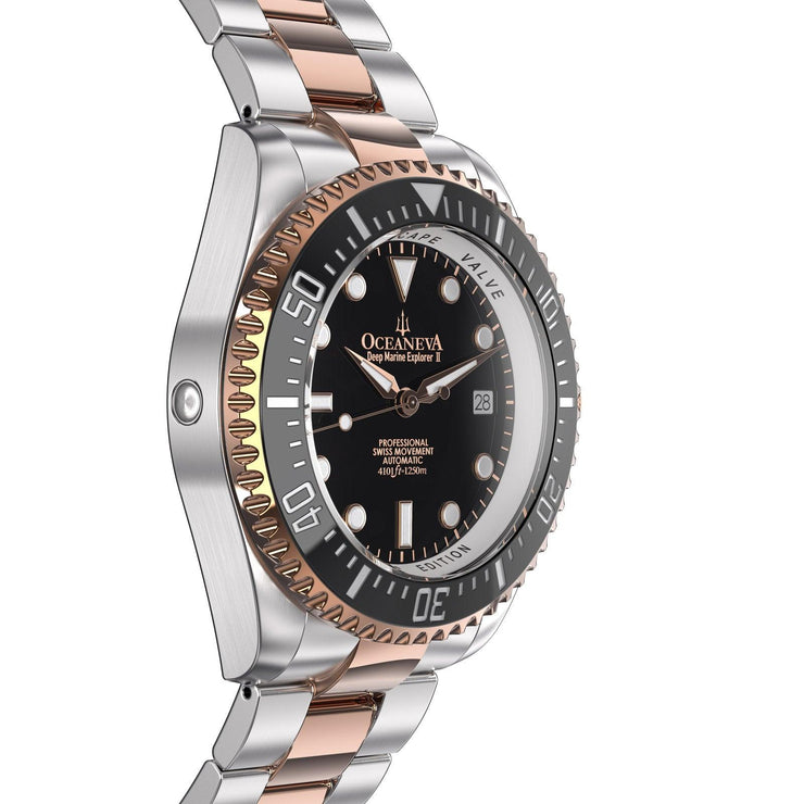 Oceaneva Deep Marine Explorer II 1250M Pro Diver Black Rose Gold