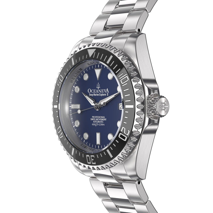 Oceaneva Deep Marine Explorer II 1250M Pro Diver Automatic Navy Limited Edition