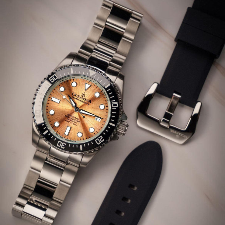 Oceaneva Deep Marine Explorer II 1250M Pro Diver Copper Burst