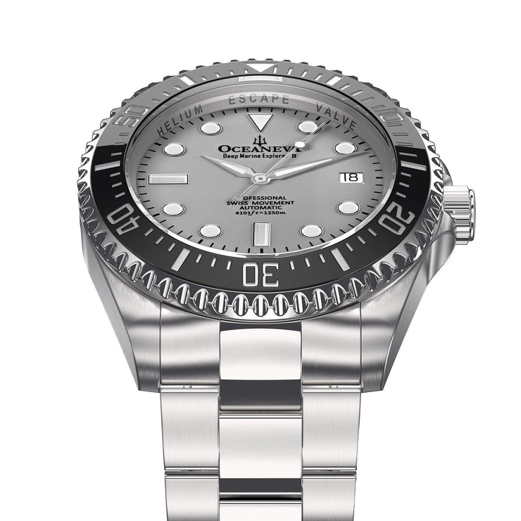 Oceaneva Deep Marine Explorer II 1250M Pro Diver Gray Limited Edition