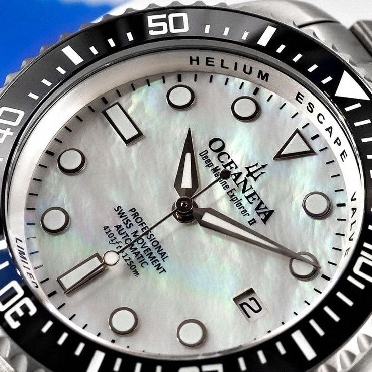 Oceaneva Deep Marine Explorer II Titanium Mother of Pearl Limited Edition