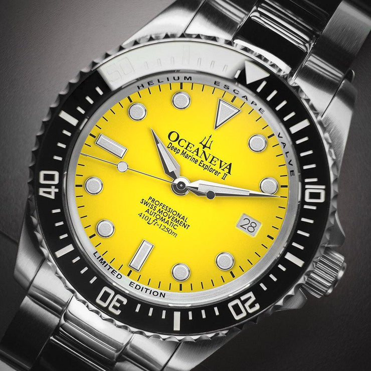 Oceaneva Deep Marine Explorer II 1250M Pro Diver Yellow Limited Edition