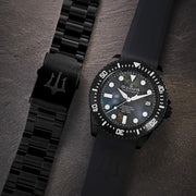 Oceaneva Deep Marine Explorer III 3000M Pro Diver Automatic Gunmetal Gray Mother Of Pearl Limited Edition