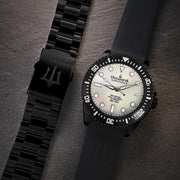 Oceaneva Deep Marine Explorer III 3000M Pro Diver Automatic Black White Mother Of Pearl Limited Edition