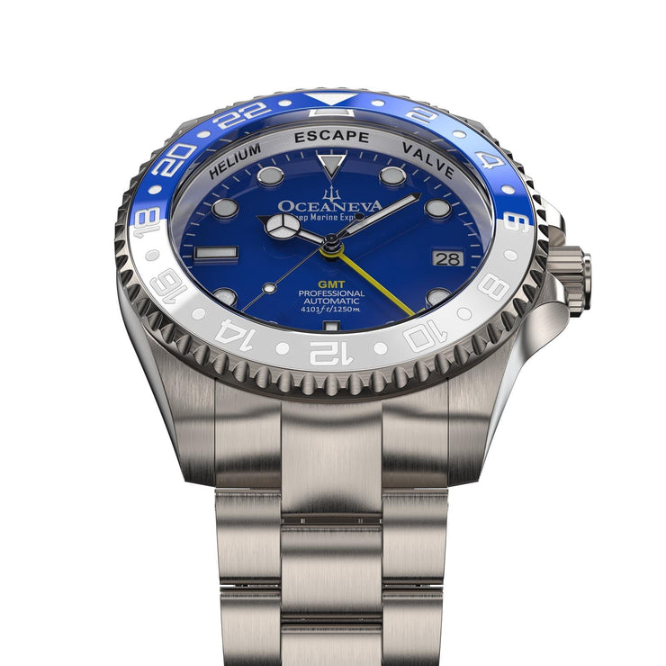 Oceaneva GMT Titanium Deep Marine Explorer 1250M Automatic Blue White