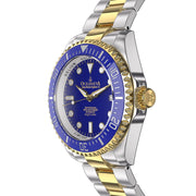 Oceaneva Deep Marine Explorer II 1250M Pro Diver Watch Blue Yellow Gold