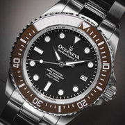 Oceaneva Deep Marine Explorer II 1250M Pro Diver Brown Black