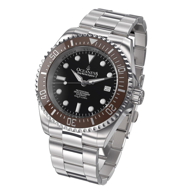 Oceaneva Deep Marine Explorer II 1250M Pro Diver Brown Black