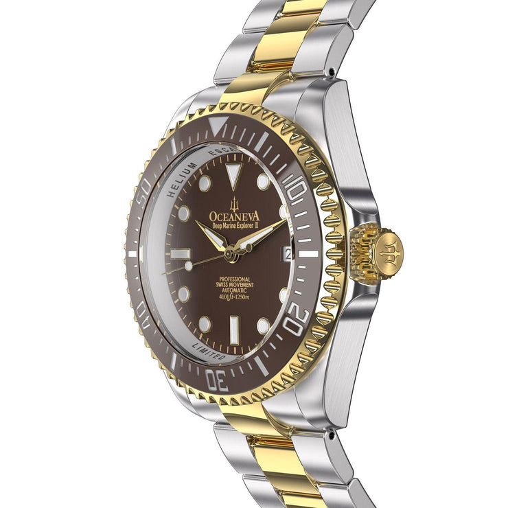 Oceaneva Deep Marine Explorer II 1250M Pro Diver Brown Yellow Gold Limited Edition