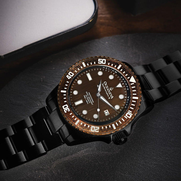 Oceaneva Deep Marine Explorer III 3000M Pro Diver Automatic Bronze Limited Edition