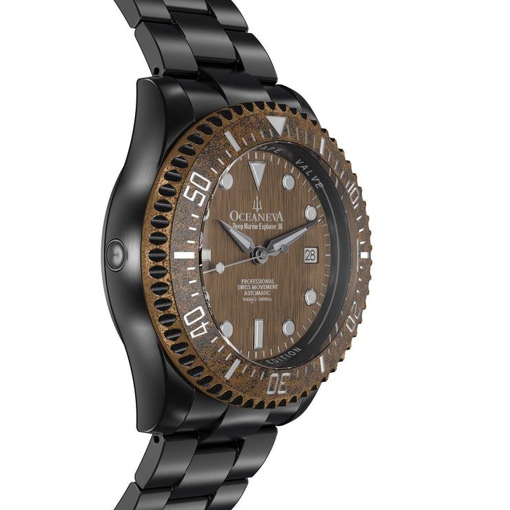 Oceaneva Deep Marine Explorer III 3000M Pro Diver Automatic Bronze Limited Edition