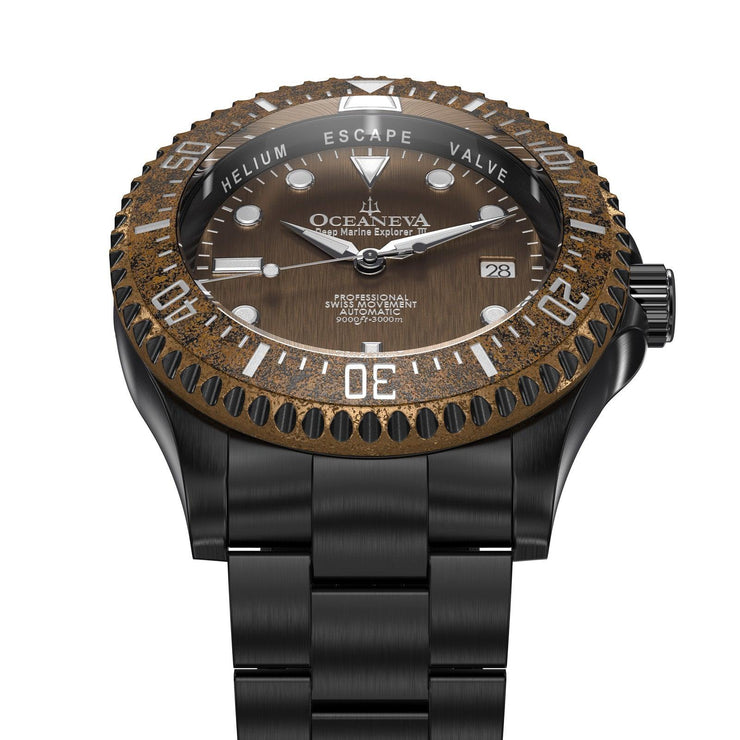 Oceaneva Deep Marine Explorer III 3000M Pro Diver Automatic Bronze Limited Edition