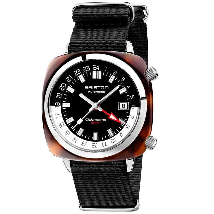 Briston Clubmaster Traveler Swiss Automatic GMT Black Limited Edition