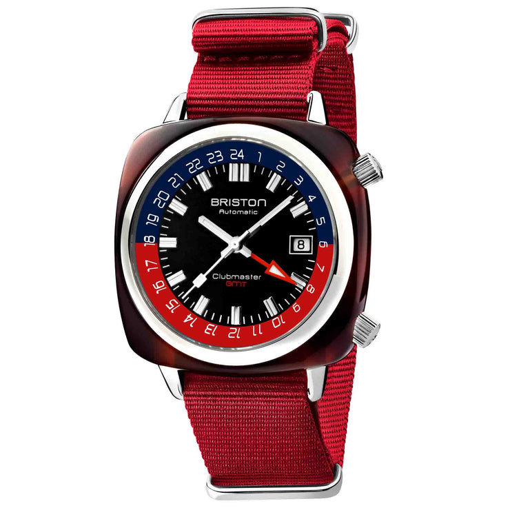 Briston Clubmaster Traveler Swiss Automatic GMT Red Limited Edition