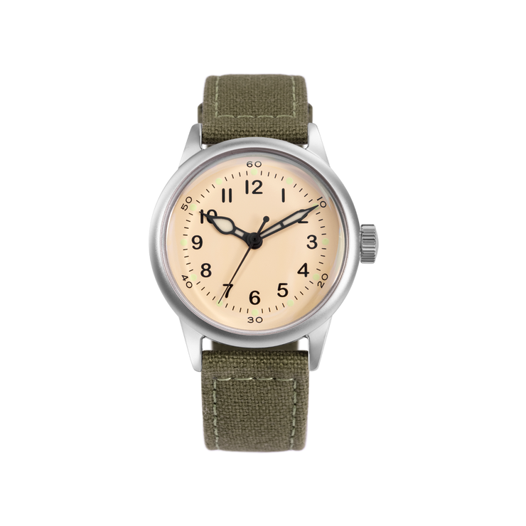 Praesidus Service Watch - White Canvas