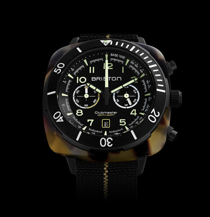 Briston Clubmaster Outdoor Chrono Safari angled shot picture