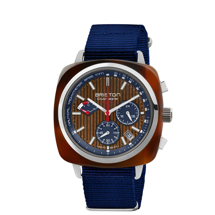 Briston Clubmaster Regatta Chrono Walnut