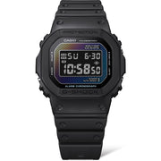 G-Shock DW5600 Rainbow Brick Wall Digital Black