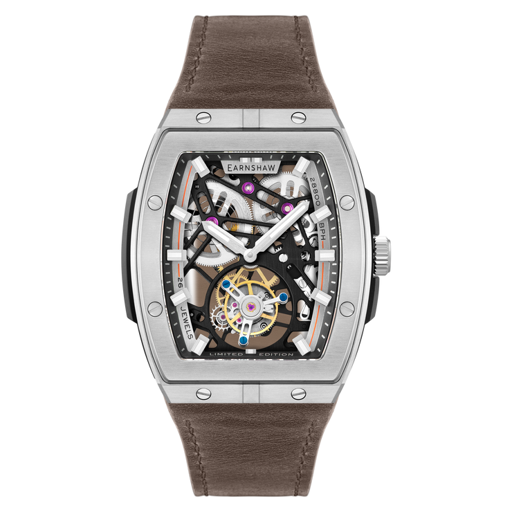 Thomas Earnshaw Motion Invincible Tourbillon Tonneau Limited Edition Sepia Brown