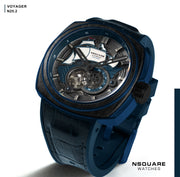 NSQUARE Voyager Automatic 51mm N25.2 Blue Black