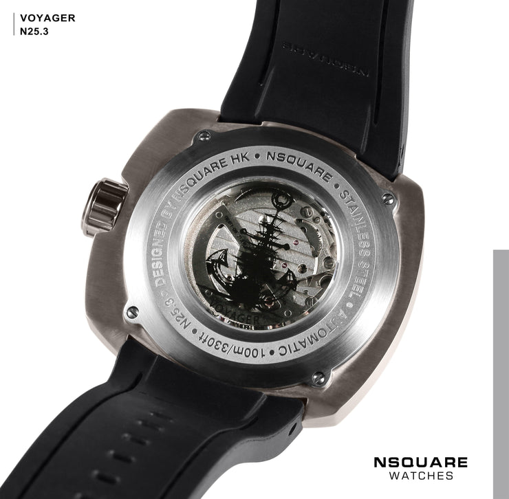 NSQUARE Voyager Automatic 51mm N25.3 Gunmetal Black