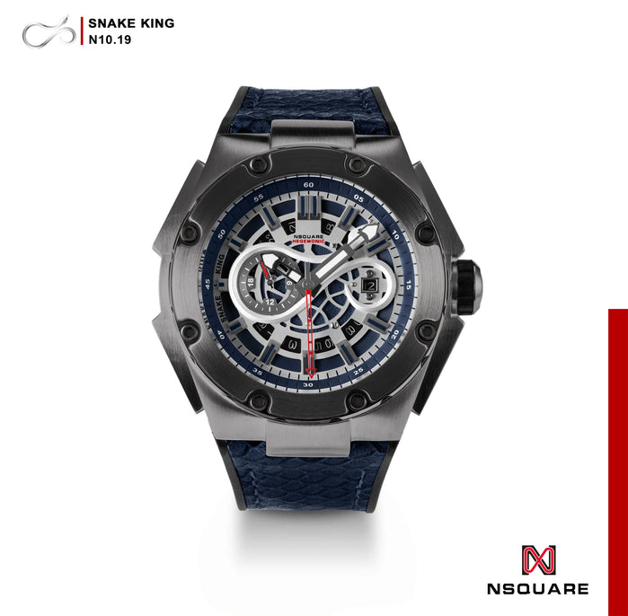 NSQUARE Snake King Automatic 46mm N10.19 Gray Metal Blue angled shot picture