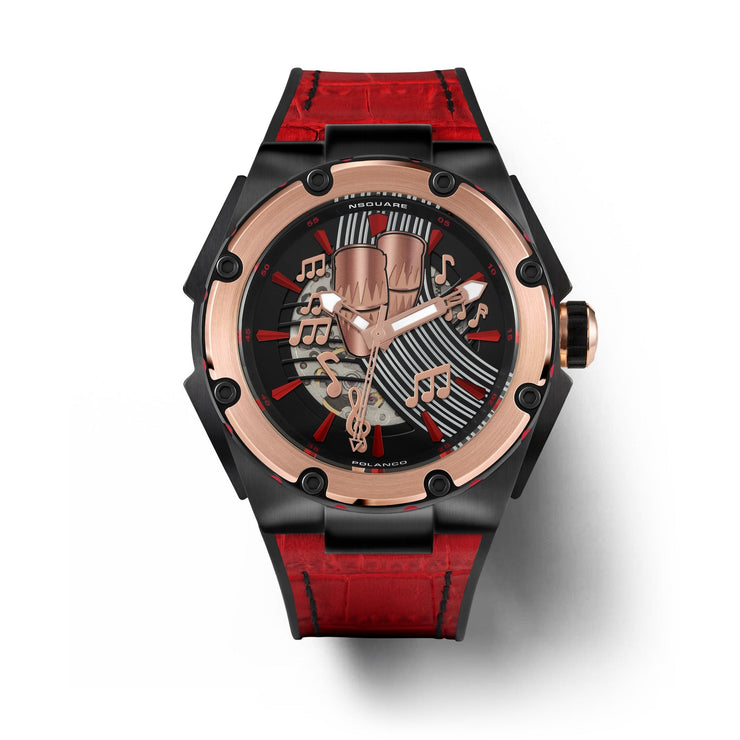 NSQUARE Chris Polanco Automatic Watch-46mm N23 red