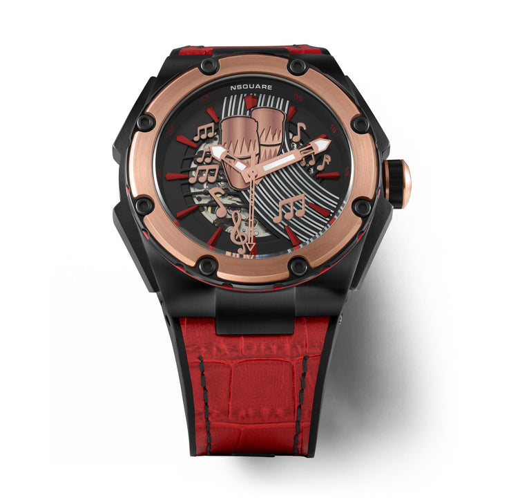 NSQUARE Chris Polanco Automatic Watch-46mm N23 red