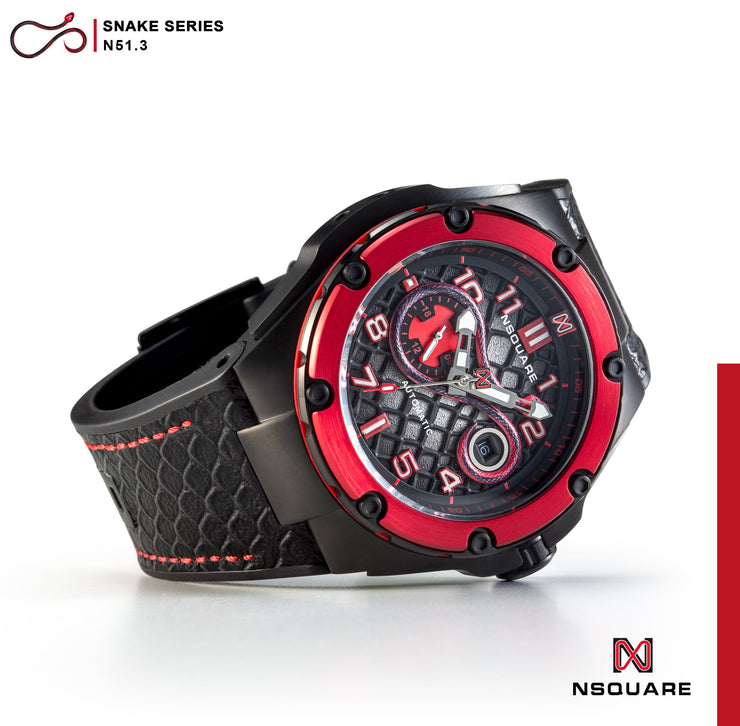 NSQUARE Snake Automatic Special Edition 46mm N51.3 Firestorm Red