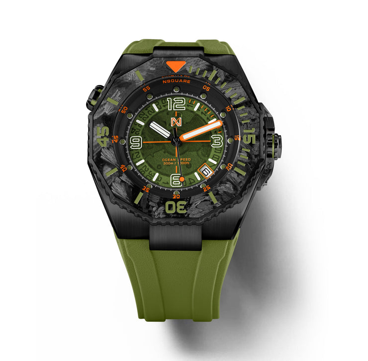 NSQUARE Ocean Speed NS-27.5 Black/Green Swiss Automatic