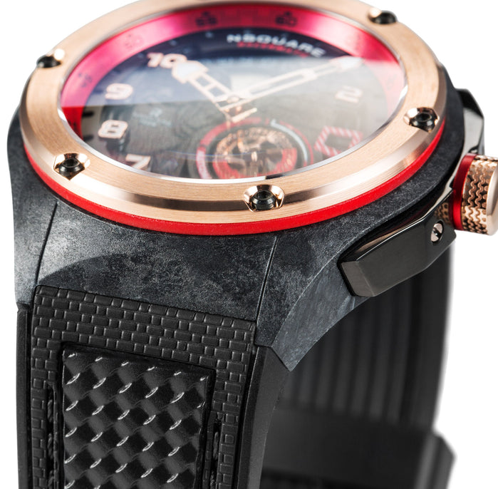 NSQUARE Racermatic Automatic 44mm N38.3 Rose Gold Black angled shot picture