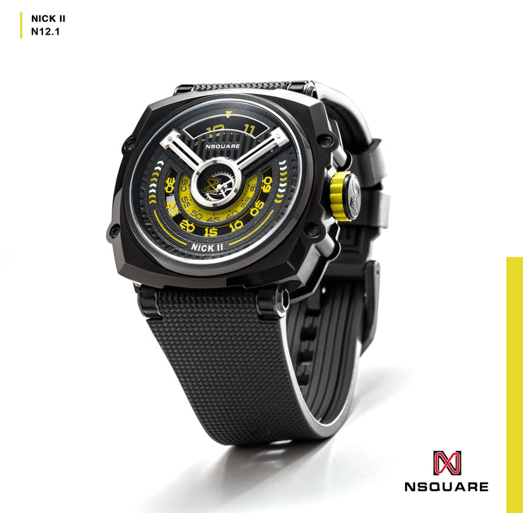 NSQUARE Nick II Automatic 45mm N12.1 Black Yellow