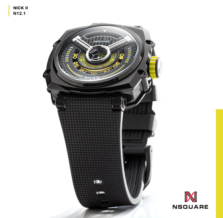 NSQUARE Nick II Automatic 45mm N12.1 Black Yellow