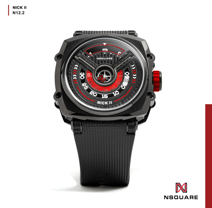 NSQUARE Nick II Automatic 45mm N12.2 Black/Red