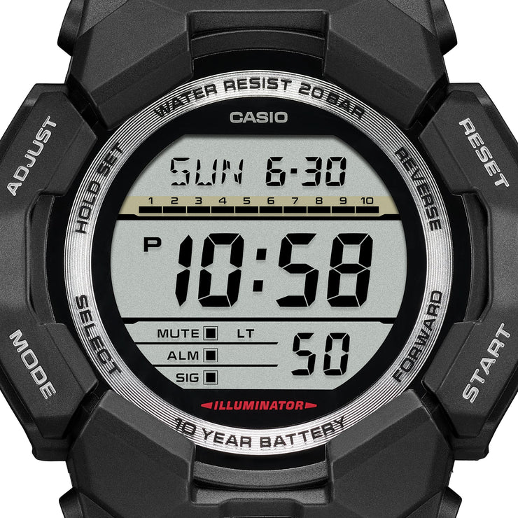 G-Shock GD010 Rugged Digital 10 Year Battery Black