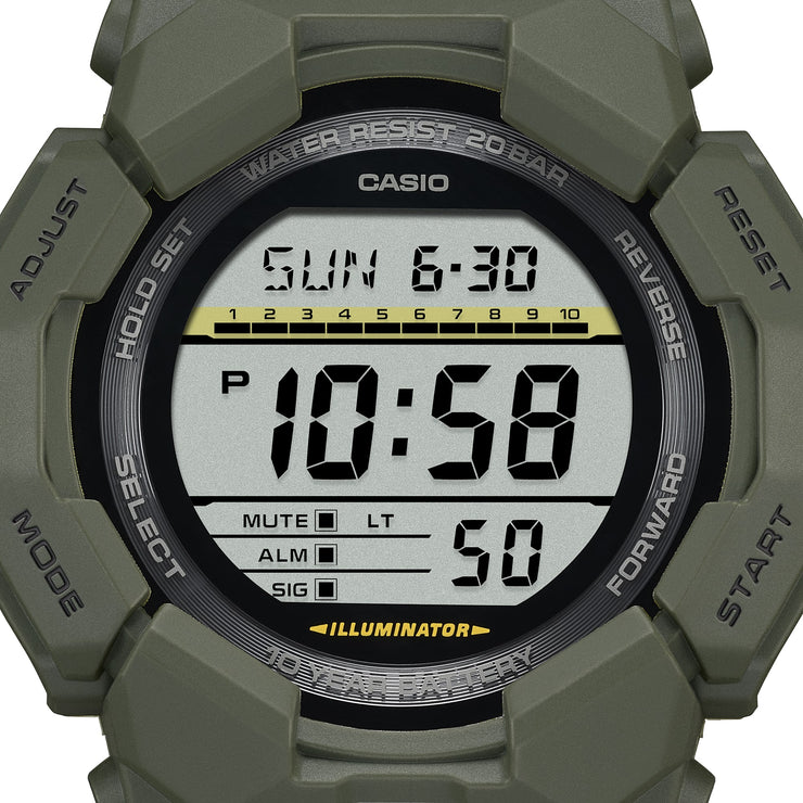 G-Shock GD010 Rugged Digital 10 Year Battery Green