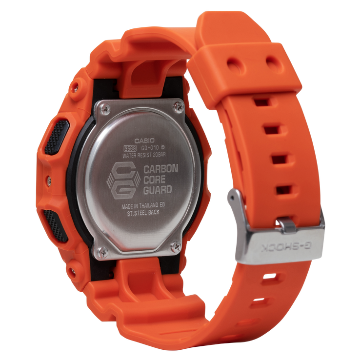 G-Shock GD010 Rugged Digital 10 Year Battery Orange