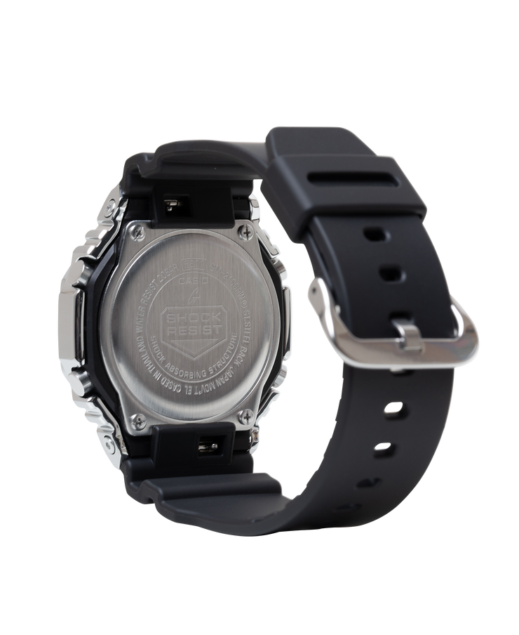 G-Shock GM2100 Rainbow Brick Wall Ana-Digi Black Silver