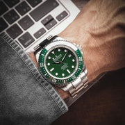 Oceaneva Men's Deep Marine Explorer II 1250M Pro Diver Automatic All Green