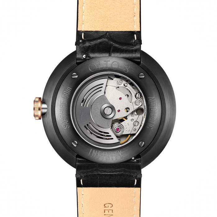 Olto-8 Infinity I RPM Automatic Gold Black angled shot picture