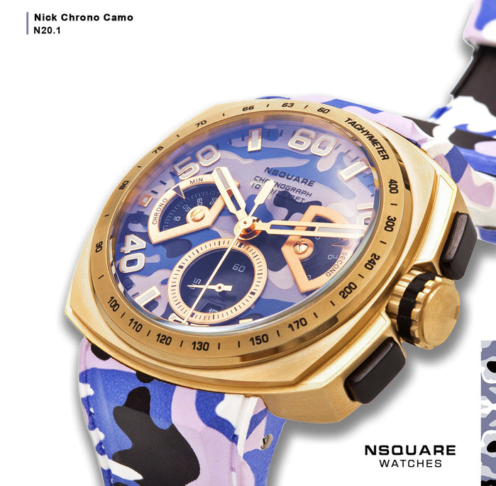 NSQUARE Nick Chrono Camo 51mm N20.1 Purple angled shot picture